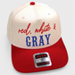 Red, White and Hair Color Snapback