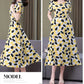 New Fashion Casual 2024 Summer Elegant Dresses For Women O-Neck Print Vintage Short Sleeve Dress Loose Women Clothing